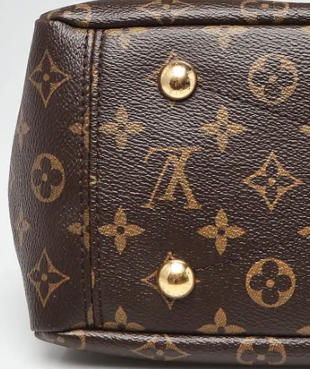 LOUIS VUITTON PALLAS MONOGRAM MM TOTE BAG-GRAPE