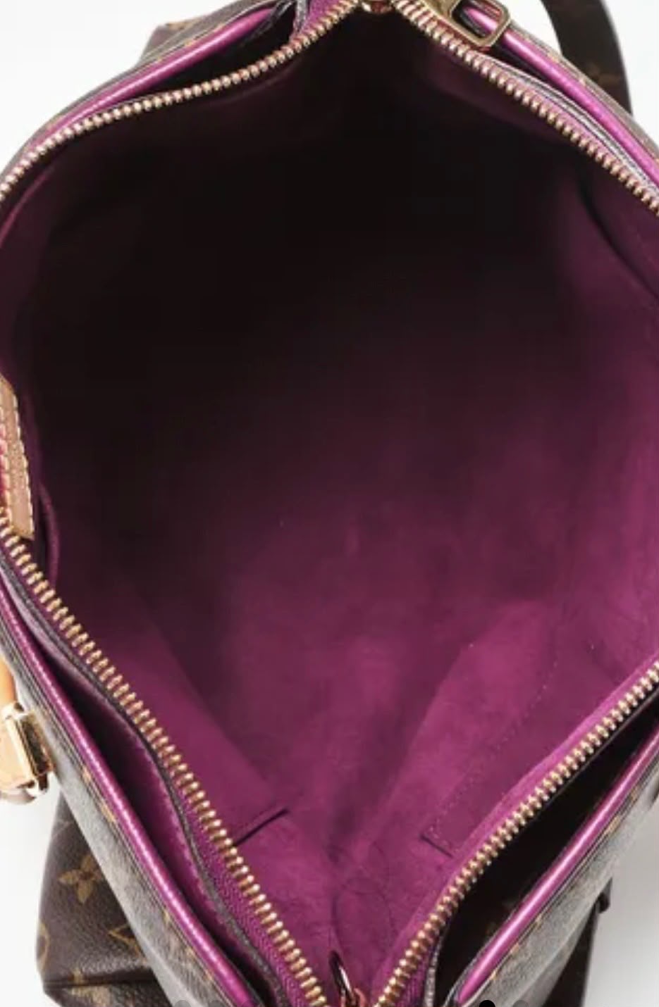 LOUIS VUITTON PALLAS MONOGRAM MM TOTE BAG-GRAPE