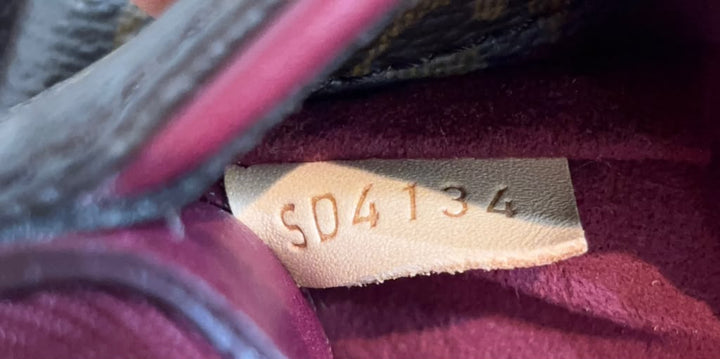 LOUIS VUITTON PALLAS MONOGRAM MM TOTE BAG-GRAPE