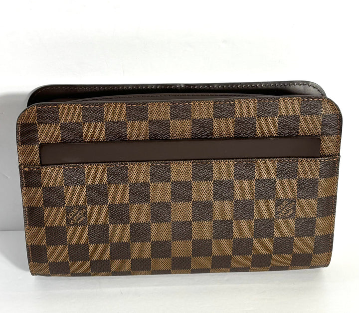 LOUIS VUITTON POCHETTE SAINT LOUIS DAMIER EBENE CLUTCH