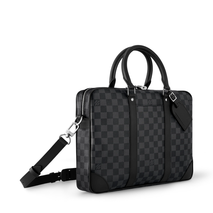 LOUIS VUITTON DAMIER GRAPHITE PORTE DOCUMENTS VOYAGE PM BAG