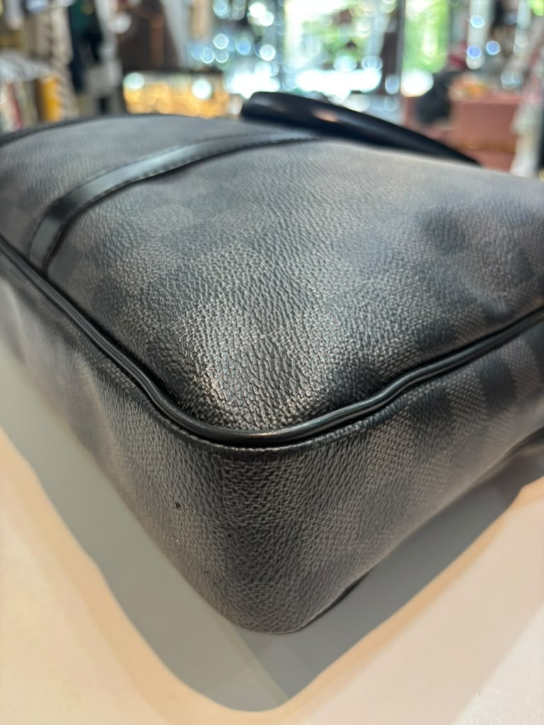 LOUIS VUITTON DAMIER GRAPHITE PORTE DOCUMENTS VOYAGE PM BAG