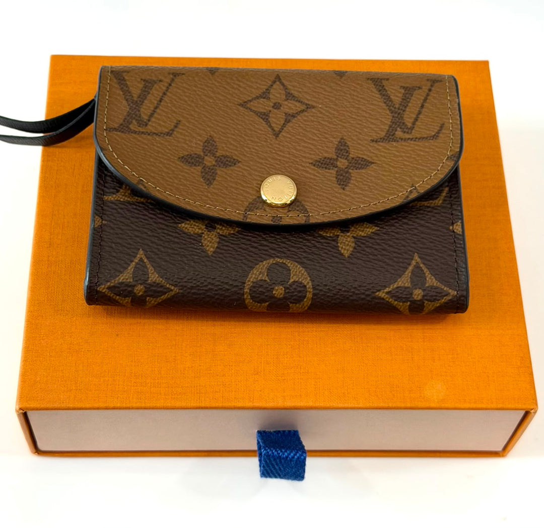 LOUIS VUITTON REVERSE MONOGRAM ROSALIE COIN PURSE WALLET