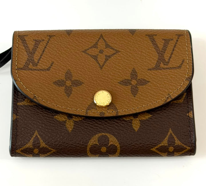 LOUIS VUITTON REVERSE MONOGRAM ROSALIE COIN PURSE WALLET