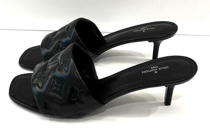LOUIS VUITTON NEO REVIVAL CALFSKIN LEATHER MULES