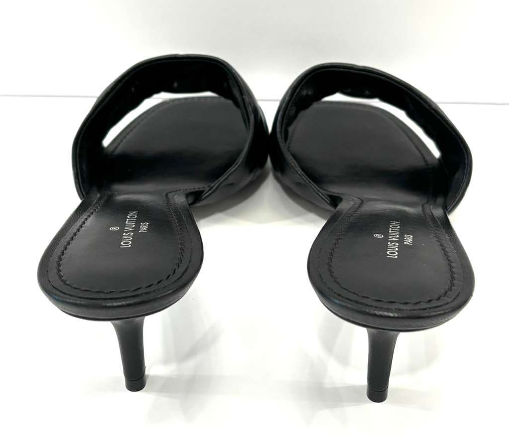 LOUIS VUITTON NEO REVIVAL CALFSKIN LEATHER MULES