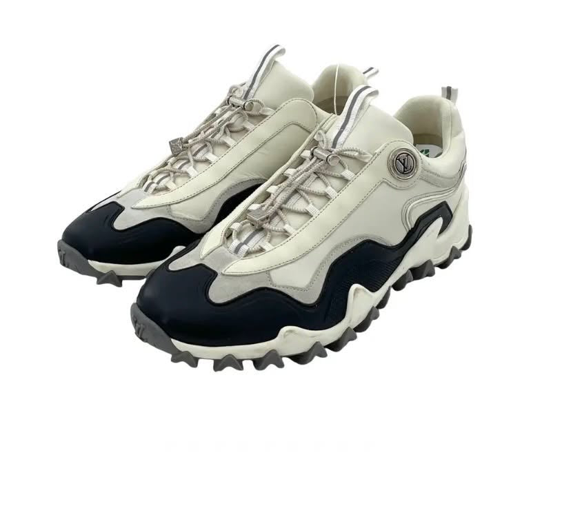 LOUIS VUITTON RUSH TECHNICAL LOW-TOP SUEDE &amp; CALFSKIN  SNEAKERS