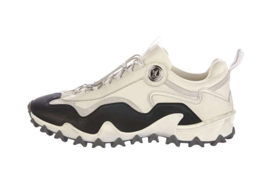 LOUIS VUITTON RUSH TECHNICAL LOW-TOP SUEDE &amp; CALFSKIN  SNEAKERS