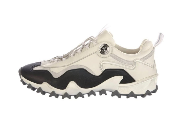 LOUIS VUITTON RUSH TECHNICAL LOW-TOP SUEDE &amp; CALFSKIN  SNEAKERS