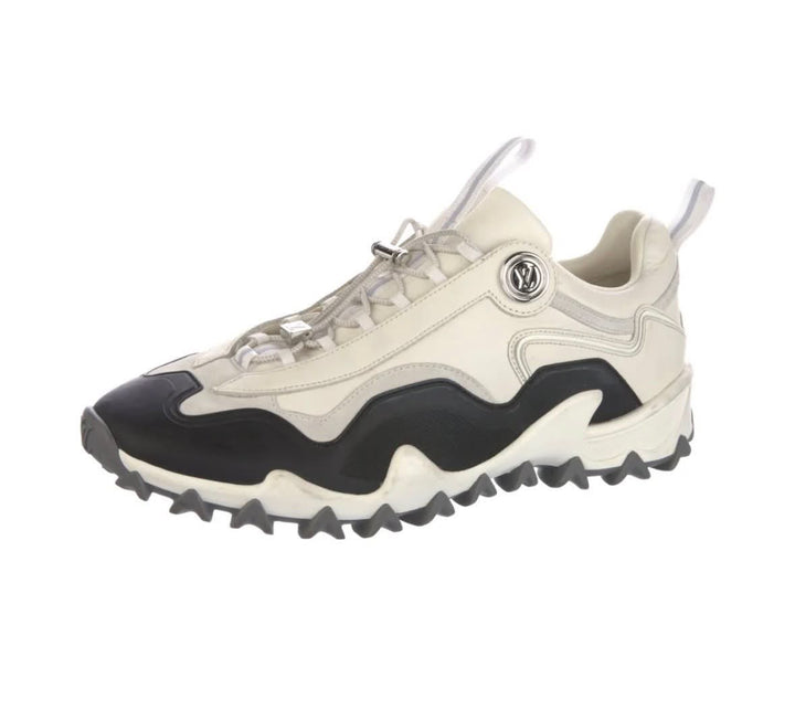 LOUIS VUITTON RUSH TECHNICAL LOW-TOP SUEDE &amp; CALFSKIN  SNEAKERS