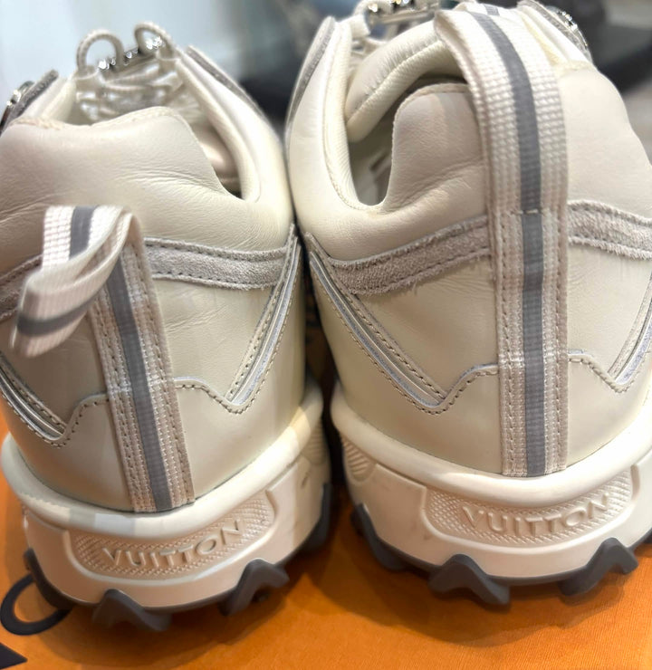 LOUIS VUITTON RUSH TECHNICAL LOW-TOP SUEDE &amp; CALFSKIN  SNEAKERS