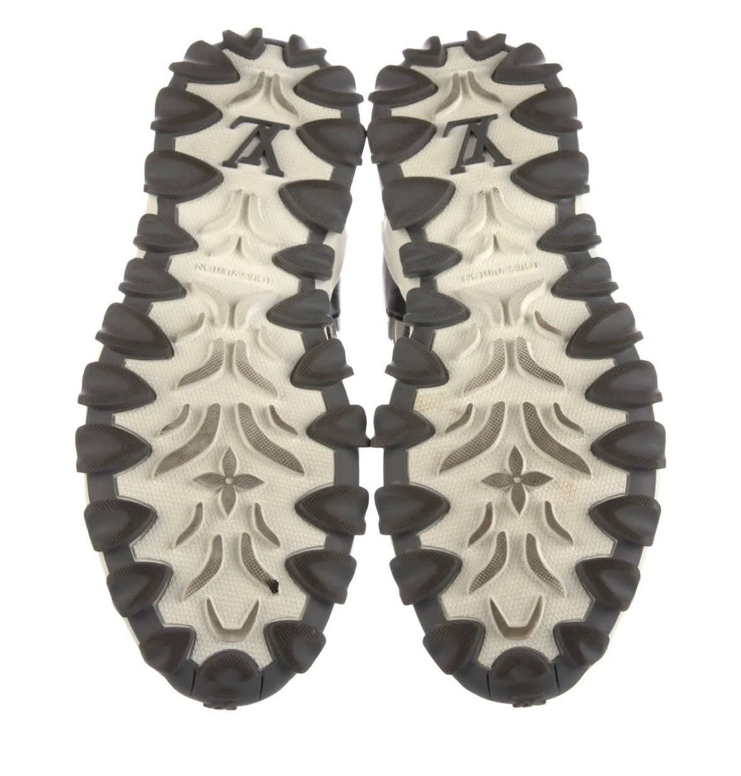 LOUIS VUITTON RUSH TECHNICAL LOW-TOP SUEDE &amp; CALFSKIN  SNEAKERS
