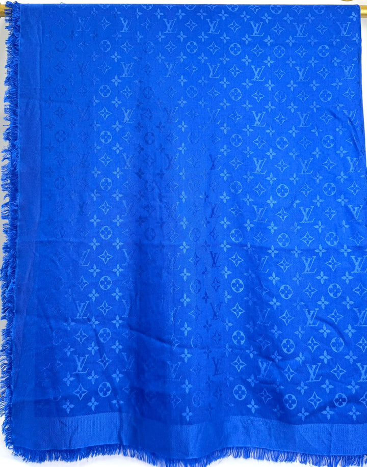 LOUIS VUITTON MONOGRAM SILK WOOL BLEND SCARF