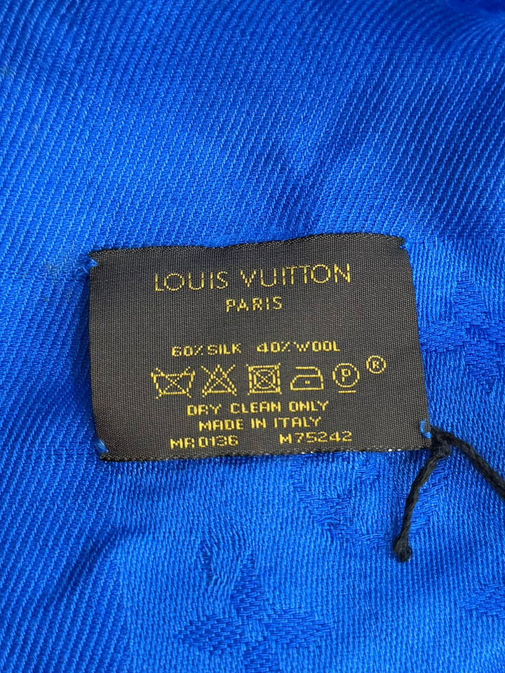 LOUIS VUITTON MONOGRAM SILK WOOL BLEND SCARF