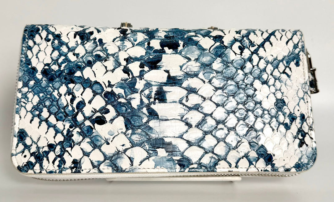 LOUIS VUITTON PYTHON SNAKESKIN LEATHER ZIPPY WALLET