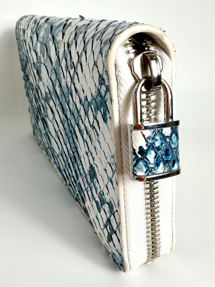 LOUIS VUITTON PYTHON SNAKESKIN LEATHER ZIPPY WALLET