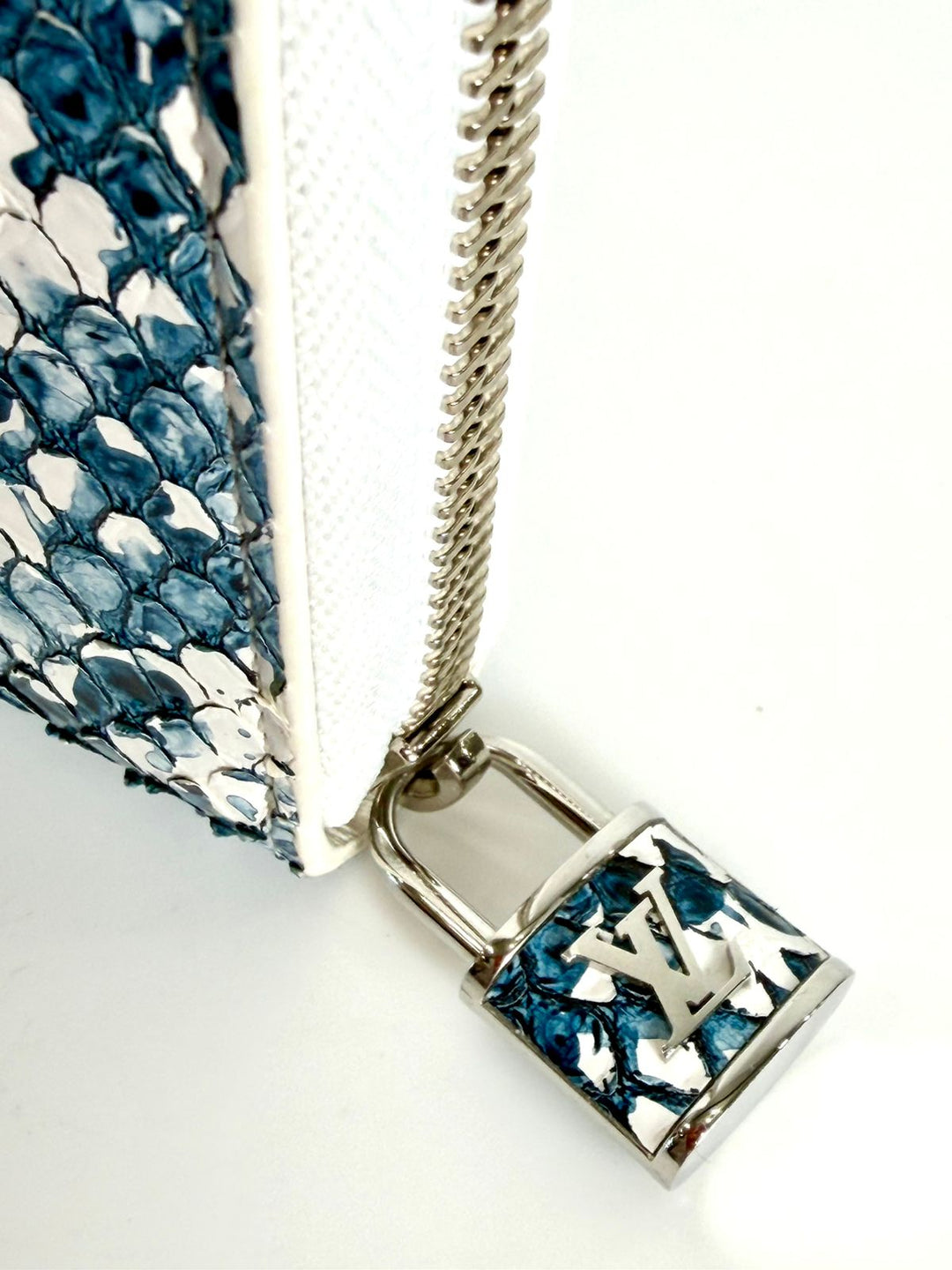 LOUIS VUITTON PYTHON SNAKESKIN LEATHER ZIPPY WALLET