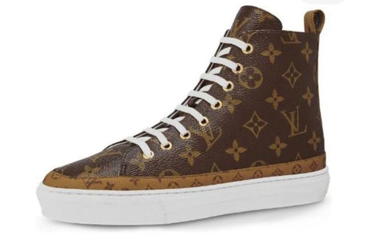LOUIS VUITTON STELLAR MONOGRAM HIGH-TOP SPORT SNEAKERS