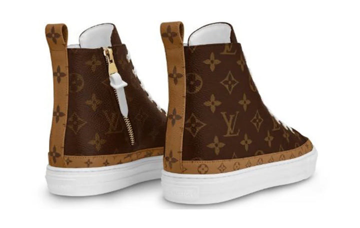 LOUIS VUITTON STELLAR MONOGRAM HIGH-TOP SPORT SNEAKERS