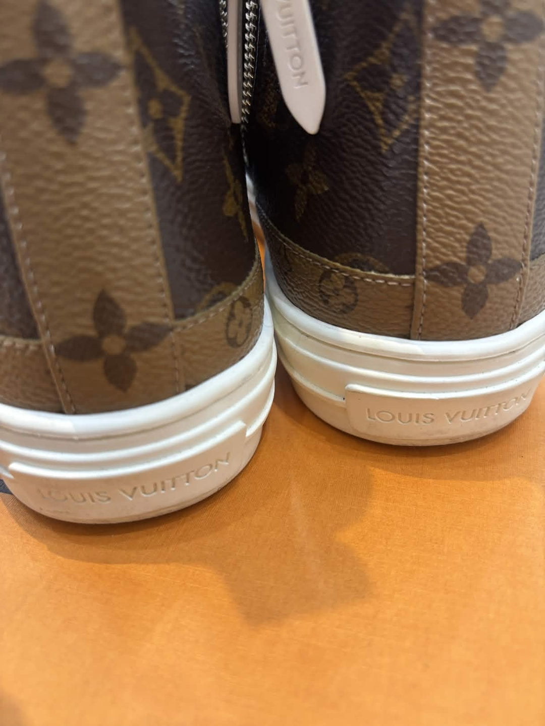 LOUIS VUITTON STELLAR MONOGRAM HIGH-TOP SPORT SNEAKERS