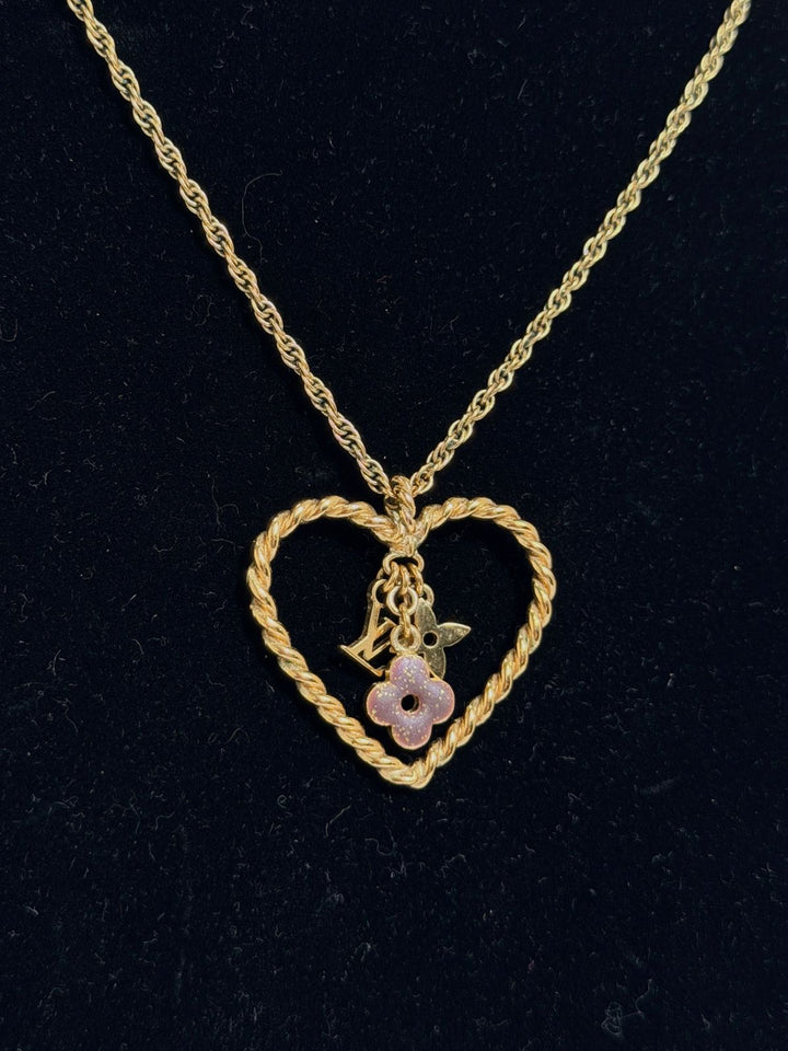 LOUIS VUITTON SWEET MONOGRAM IN MY HEART NECKLACE