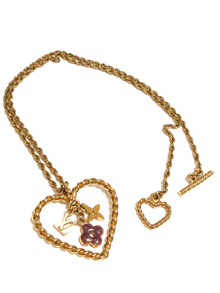 LOUIS VUITTON SWEET MONOGRAM IN MY HEART NECKLACE
