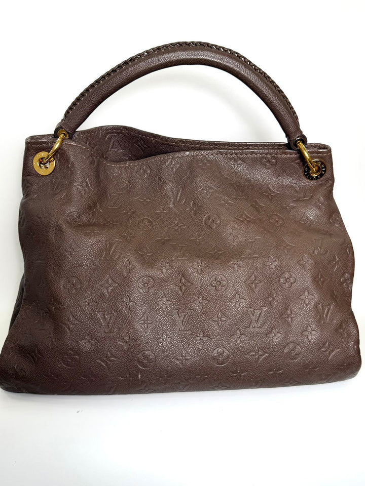 LOUIS VUITTON TERRE MONOGRAM EMPREINTE LEATHER ARTSY MM HANDBAG