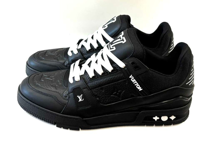 LOUIS VUITTON LV TRAINER EMBOSSED MONOGRAM SNEAKERS