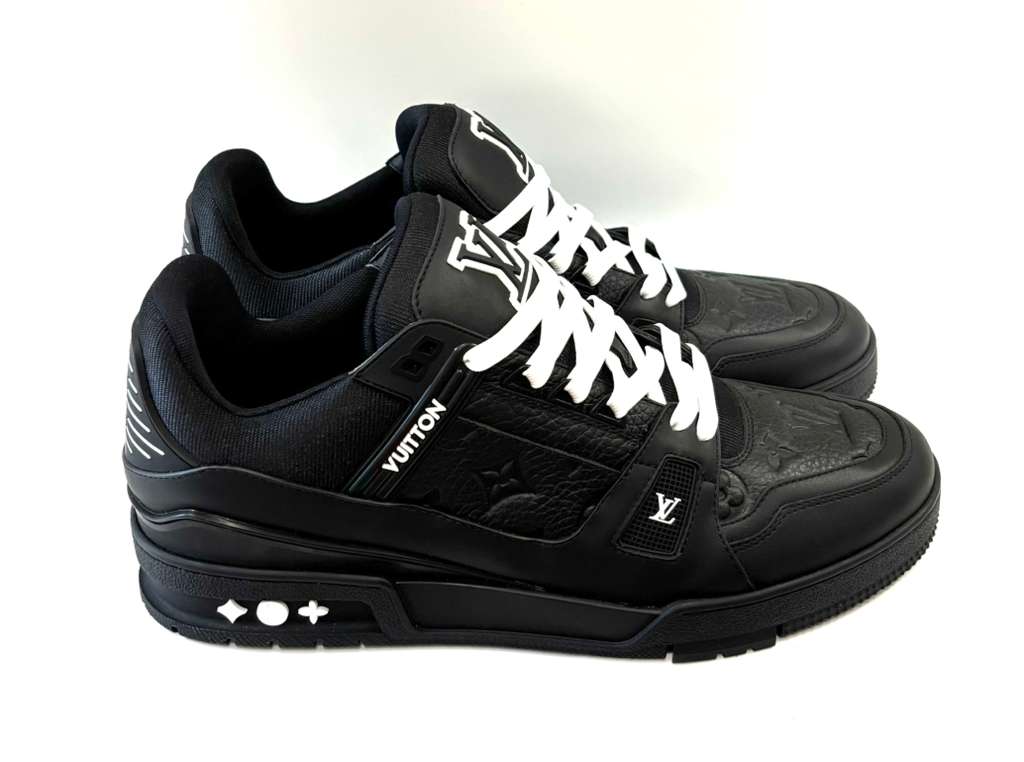 LOUIS VUITTON LV TRAINER EMBOSSED MONOGRAM SNEAKERS
