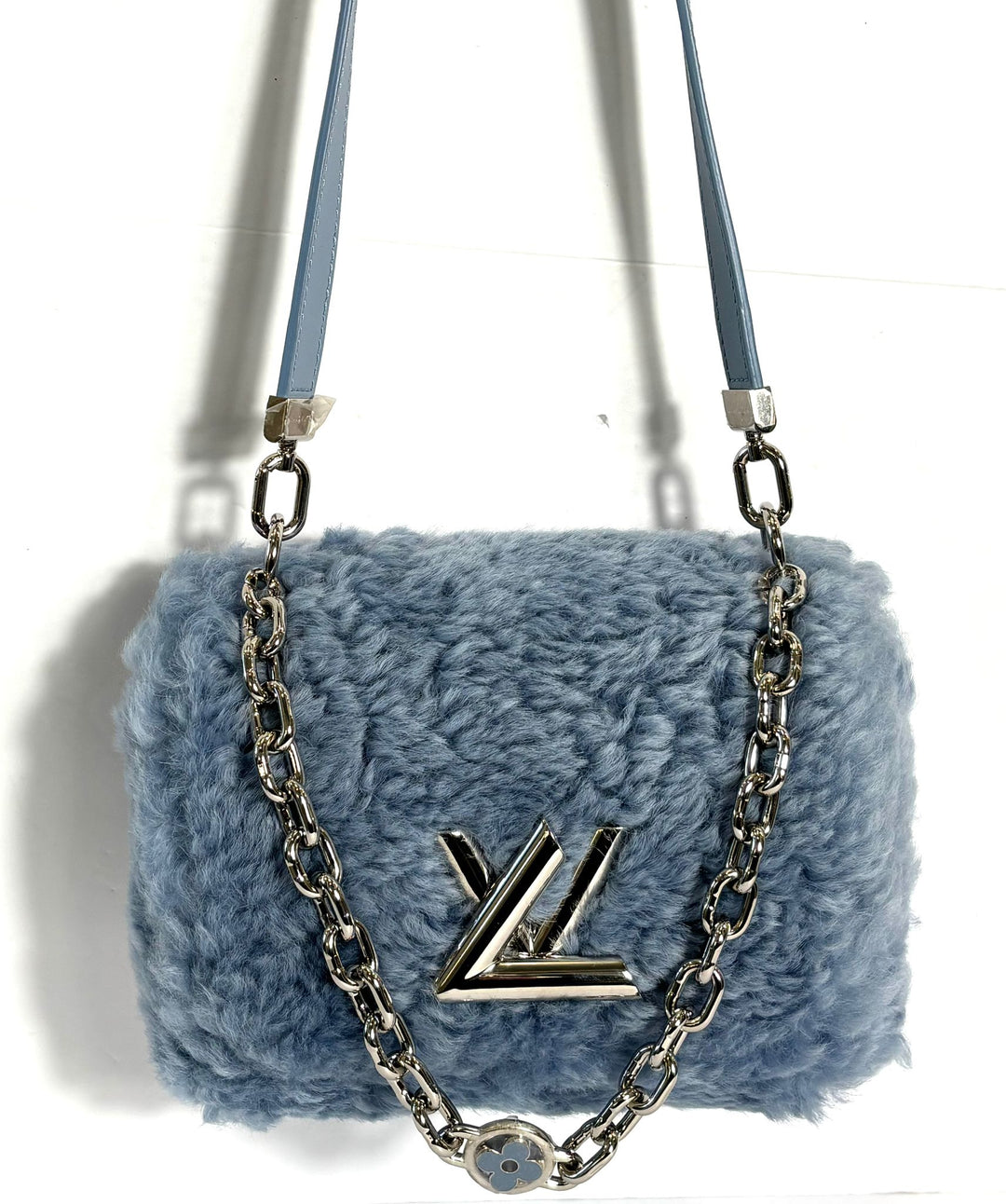 LOUIS VUITTON TWIST SHEARLING MM HANDBAG