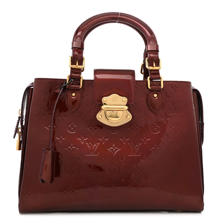 LOUIS VUITTON VERNIS MELROSE AVENUE ROUGE FAUVISTE HANDBAG