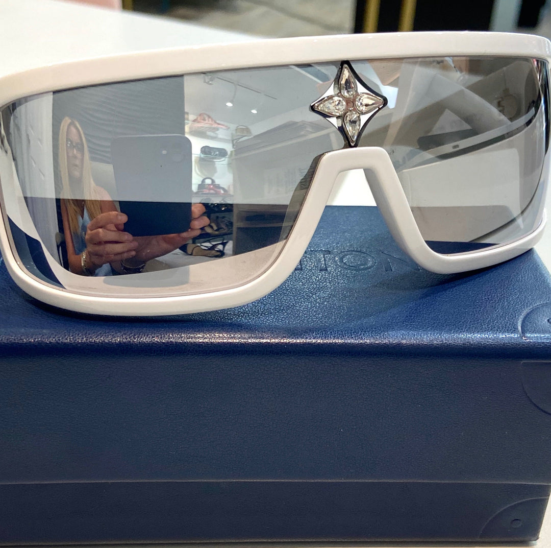 LOUIS VUITTON ACETATE CRYSTAL SPORT SUNGLASSES