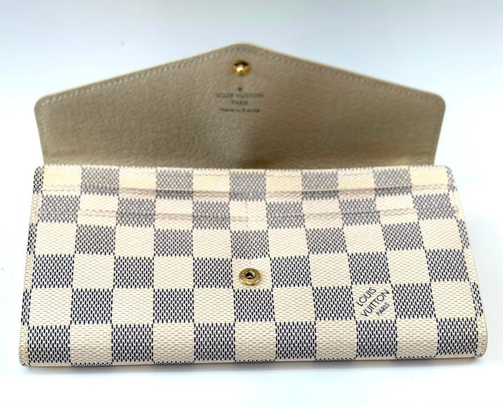 LOUIS VUITTON DAMIER AZUR SARAH WALLET