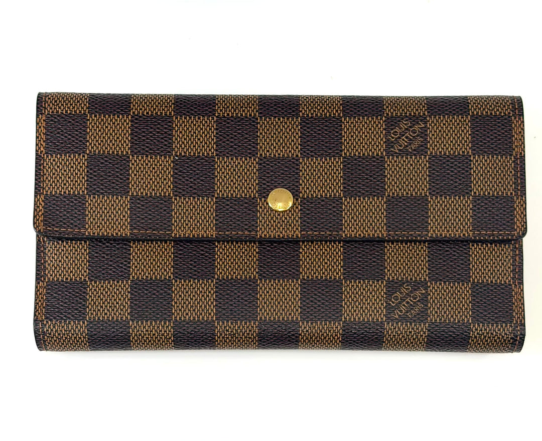 LOUIS VUITTON DAMIER EBENE SARAH WALLET