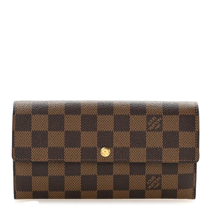 LOUIS VUITTON DAMIER EBENE VINTAGE SARAH WALLET