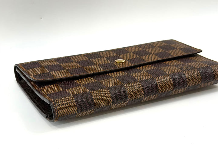 LOUIS VUITTON DAMIER EBENE SARAH WALLET
