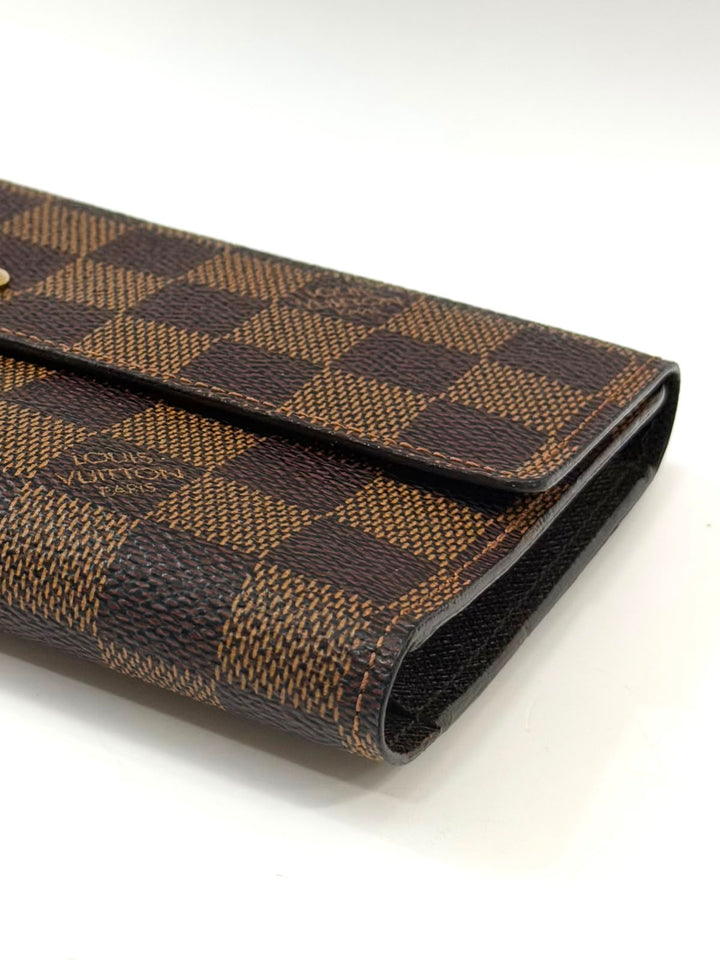 LOUIS VUITTON DAMIER EBENE SARAH WALLET
