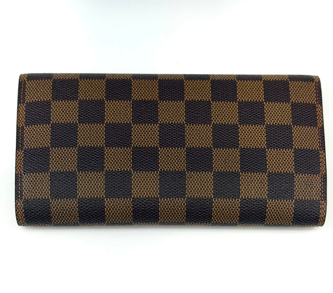LOUIS VUITTON DAMIER EBENE SARAH WALLET