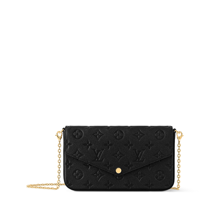 LOUIS VUITTON MONOGRAM POCHETTE FÉLICIE EMPREINTE LEATHER CROSSBODY