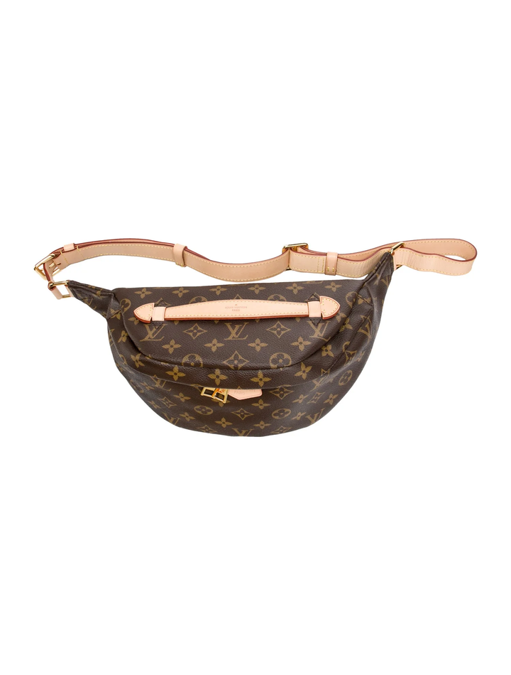LOUIS VUITTON LV MONOGRAM COATED CANVAS &amp; LEATHER BUMBAG