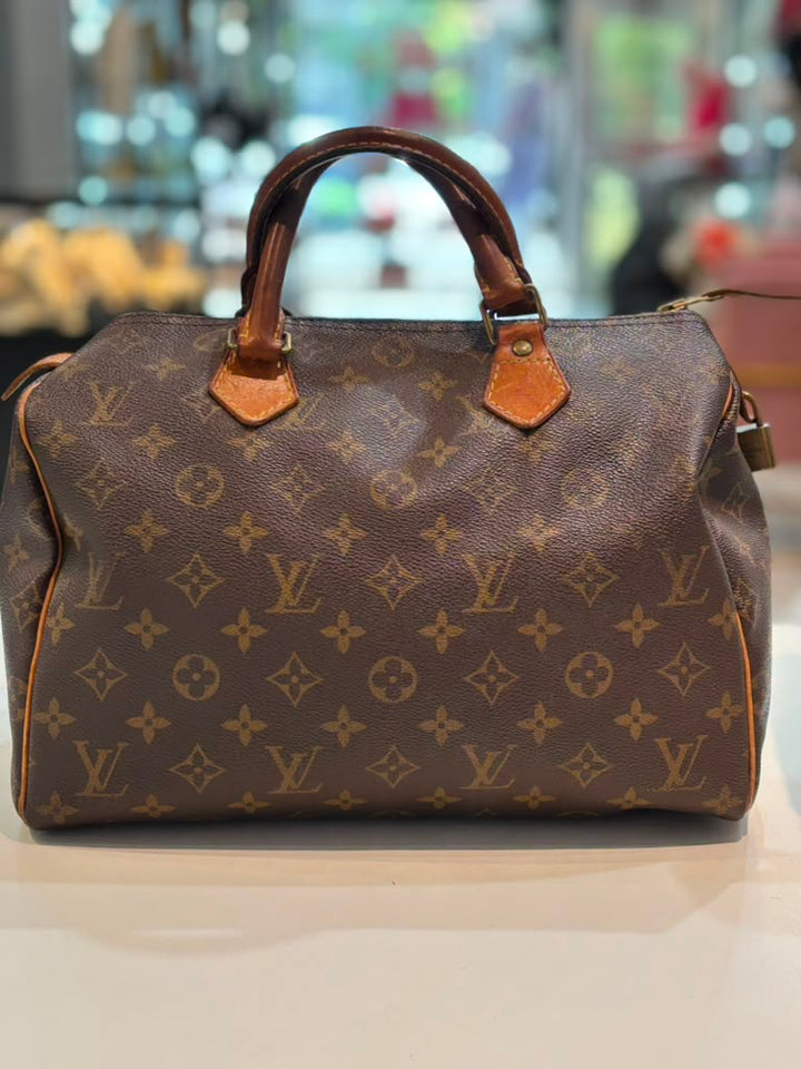 LOUIS VUITTON MONOGRAM SPEEDY 30 VINTAGE HANDBAG