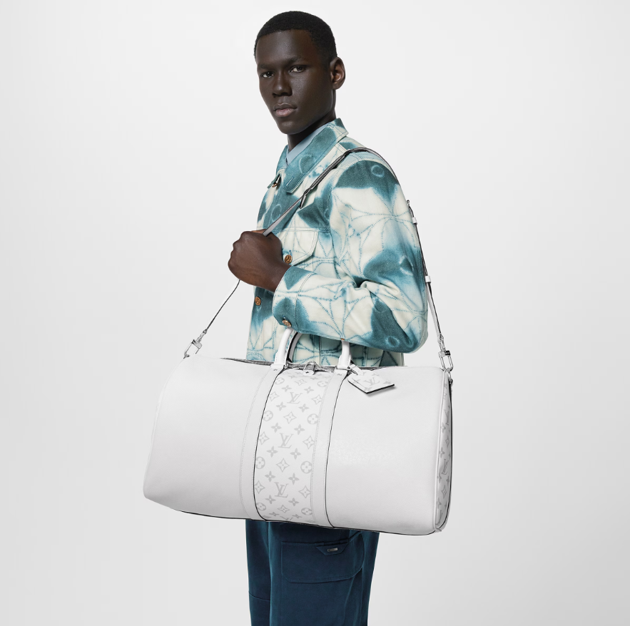 LOUIS VUITTON TAIGA MONOGRAM KEEPALL BANDOULIÈRE 50 BAG