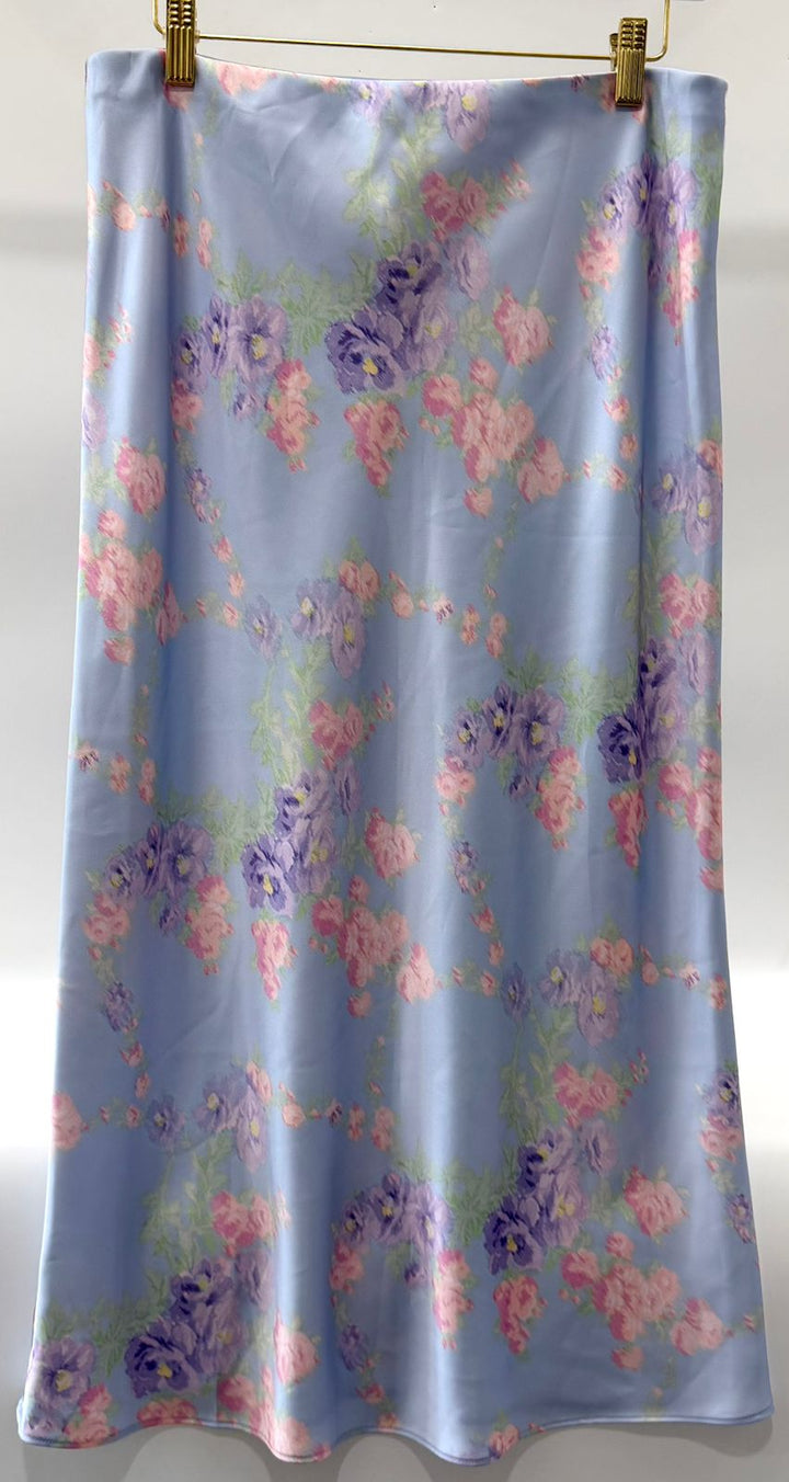 LOVESHACKFANCY CASTLE FLORAL MAXI SKIRT