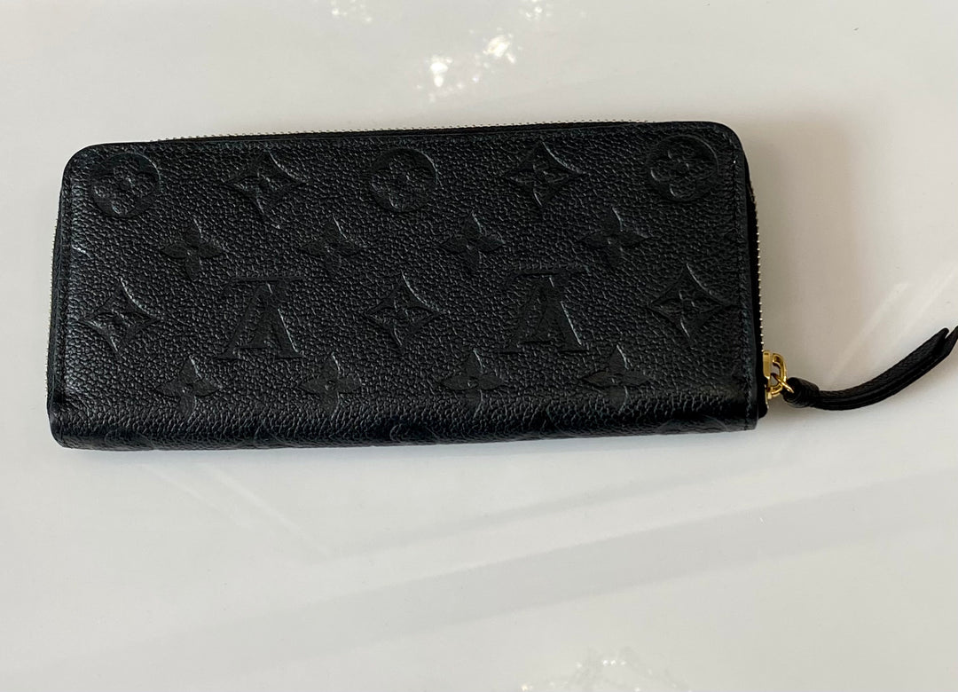LOUIS VUITTON MONOGRAM EMPREINTE LEATHER CLÉMENCE WALLET