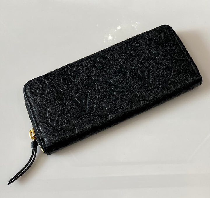 LOUIS VUITTON MONOGRAM EMPREINTE LEATHER CLÉMENCE WALLET