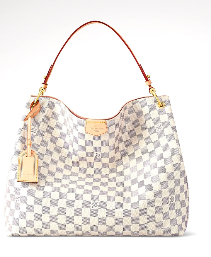 LOUIS VUITTON DAMIER AZUR GRACEFUL MM SHOULDER BAG
