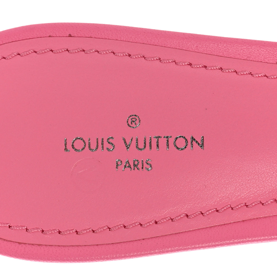 LV LAMBSKIN MONOGRAM EMBOSSED LEATHER REVIVAL MULES