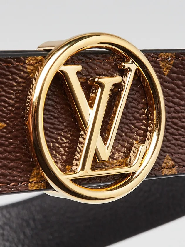 LOUIS VUITTON MONOGRAM EPI LEATHER  LV CIRCLE REVERSIBLE BELT