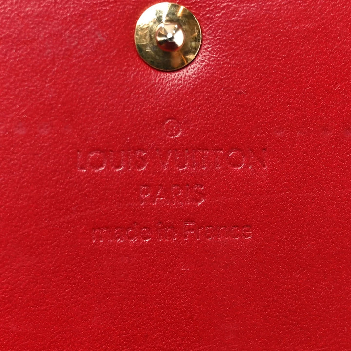 LOUIS VUITTON MONOGRAM VERNIS LEATHER SARAH WALLET – POMME D’AMOUR