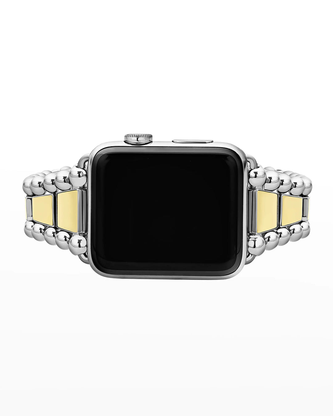 LAGOS SMART CAVIAR STAINLESS STEEL 18K GOLD TWO TONE APPLE WATCH BRACELET